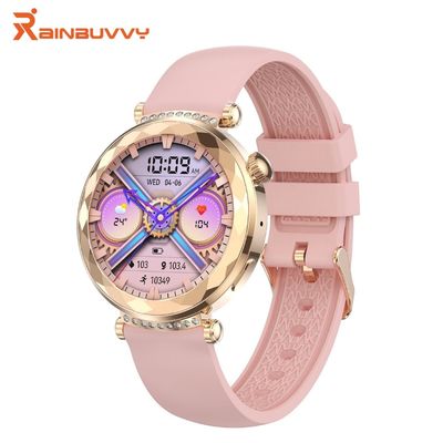 Goede prijs. AMOLED Vrouwen Smart Watch Met BT Call Gezondheid Monitor Stemgestuurd online