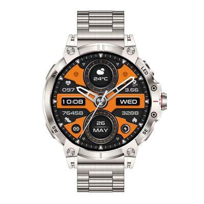 Goede prijs. Draadloos opladen Ronde vorm Slim horloge Bloedzuurstofmonitor Horloge Met AI-assistent online