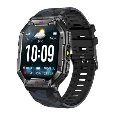 Goede prijs. KR82 2.1' Sport Smart Watch Grote scherm Compas Hartslag Monitoring Taslamp online