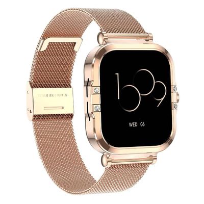 Android 4.4 Vierkante Smart Watch NFC Rechthoekige Smartwatch Ademtraining