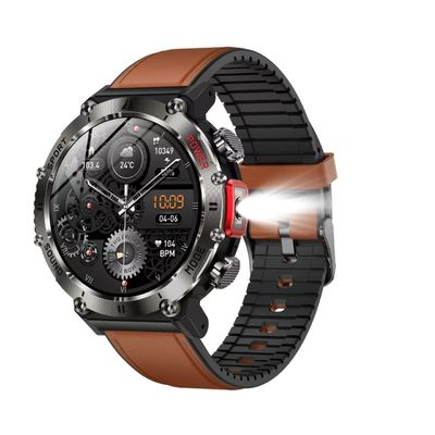 Goede prijs. 1 GB ROM Ronde vorm Smart Watch Draadloos opladen Hartslag Bloeddruk Horloge online