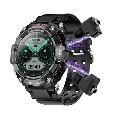 Haal het beste uit beide werelden met TWS Smart Watch en draadloze oordopjes Perfect voor fitnessliefhebbers