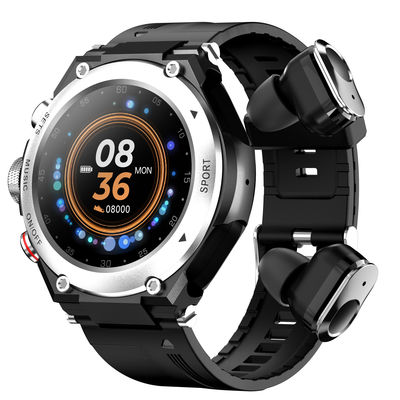 Goede prijs. Verbeter uw actieve levensstijl met TWS Smart Watch draadloze oordopjes en fitness tracker Rainbuvvy T96 zilver online