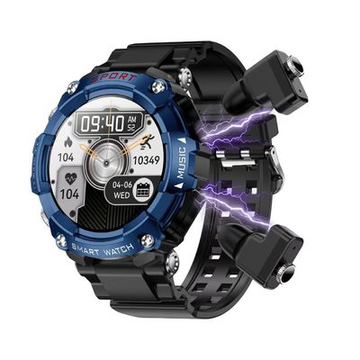 Draadloze oordopjes en lokale muziek slimme armband TWS Smart Watch met ingebouwde MIC en G-sensor