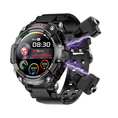 Lange levensduur van de batterij TWS slim horloge met hartslag en bloeddruk monitoring