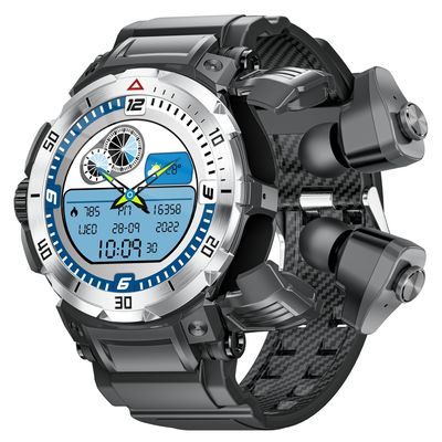 Full Touch Screen TWS Smart Watch Explosion Proof Glass IP67 Waterdicht Fitness Horloge