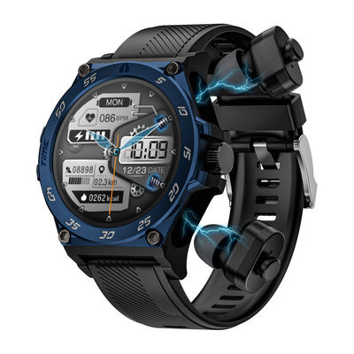Goede prijs. Lichtgewicht TWS horloge met oordopjes Full Touch met lithium-ion polymer batterij online