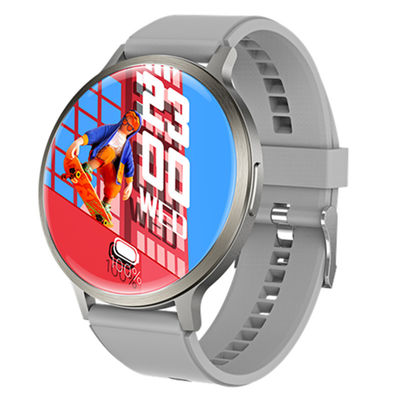 Cirkelvorm AMOLED Display Smart Watch Hartslag sensor En aanpasbaar thema