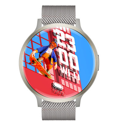 Goede prijs. 1.73' AMOLED HD Display Ronde vorm Smart Watch Consumptie Hartslag Sensor online