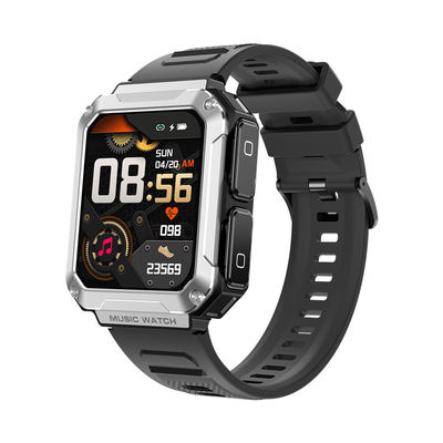 Goede prijs. T93 zilver Smart Watch Headset TWS 4GB Memory Draadloos Bluetooth Call 1,96 inch Sport Muziek online