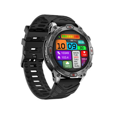 Goede prijs. Ronde vorm Smart Watch met AI Voice Assistant Bluetooth Call Hoogte Druk Compass en zaklamp functie online