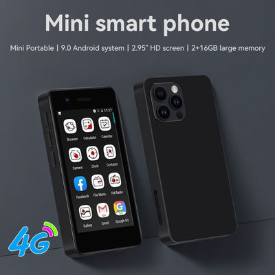 S18 4G Mini Cellphone 2.95'' 2+16GB MT6737 Dual SIM 5MP Achtercamera Android 9.0 Type-C