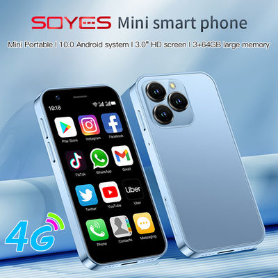 Goede prijs. 3+64GB Type C Dual SIM Kleine 4G mobiele telefoons XS16 3.0' Android 10.0 Quad Core 2000mAh online