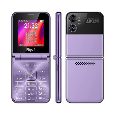 Goede prijs. Ouderen F265 2.55''4 SIM-kaarten Flip Button Phone 1400mAh Camera Bluetooth FM Radio 2G online
