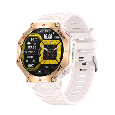 KC91 GPS smartwatch 1.39'screen ondersteuning GPT zaklamp Bluetooth multi sport
