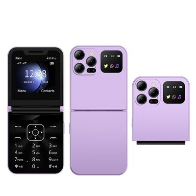 Goede prijs. 2G Feature Phone A50 PRO met MTK CPU 2.4 inch Scherm 1350mAh Flip Design en snelheidskoppeling online