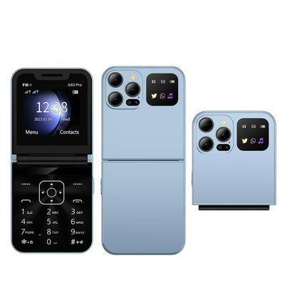 Goede prijs. A50 PRO 2G Feature Phone Flip Design Speed Dial Blacklist LED zaklamp online