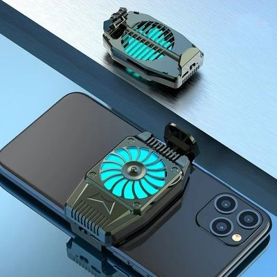 H15 Mobiele Telefoon Back-clip Luchtgekoelde Game Koeler Turbo Hurricane Koelventilator Radiator met Ingebouwde Batterij