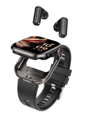 T99 TWS Smart Watch 2-in-1 Bluetooth-oorbellen 2.02''TFT vierkant scherm Bluetooth-oproep
