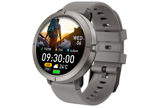Riemen Liquid Silicone Militaire Bluetooth Call Smartwatch met 5ATM Waterdicht GPS en ingebouwde GNSS-compas met dubbele band