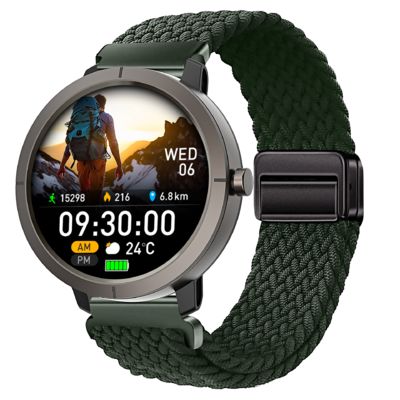 Goede prijs. DM76 Sport Smartwatch GPS Ultradun 1.32'' AMOLED BT Bellen 50M Waterdicht Kompas Hartslag online