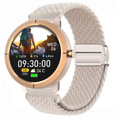 Goede prijs. Dames Heren Smartwatch 5ATM Waterdicht GPS Ingebouwd Dual-band GNSS Bluetooth Goud En Bluetooth Uitgerust online
