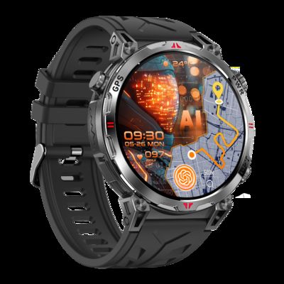 Goede prijs. 3ATM Waterdicht Fitness tracking BT Call GPS AMOLED 650Mah Professionele Sport Smartwatch online