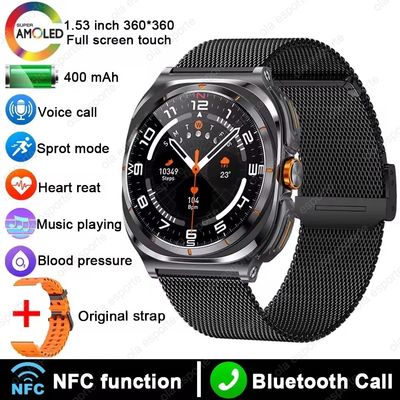 Goede prijs. Hoogresolutietoetsscherm en draadloze oordopjes 2 in 1 Smart Watch voor muziek- en oproepcontrole online