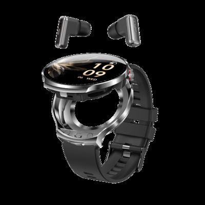 T100 Mensen TWS 2 in 1 Draadloos Bluetooth Call Headset Hartslag Sport Muziek Oordopjes Smartwatch