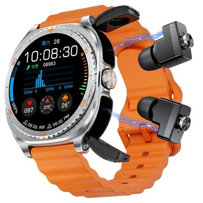 Goede prijs. 2-in-1 Smartwatch met 400mAh Batterij Hartslagmeter en IP67 Waterdichte TWS Oordopjes online