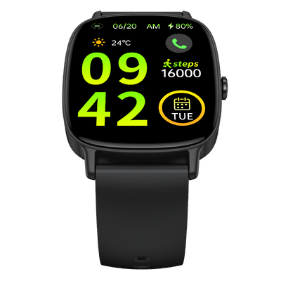 Goede prijs. Gezond slim horloge met BT 5.2 300mAh rubberen polsband voor comfortabele pasvorm P122 online