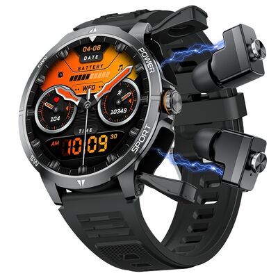 2-in-1 Smartwatch met ingebouwde TWS-oordopjes | Fitnesstracker met Bluetooth-bellen