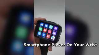 VP999 Smartwatch 2,4 inch groot AMOLED-scherm 64 GB opslag GPS WiFi simkaartsleuf 1500 mAh batterij Goo