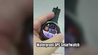 Rainbuvvy DM76 GPS Sport Smart Horloge 1.32 '' AMOLED Scherm 5ATM Waterdicht Polshorloge 360mAh Beslag